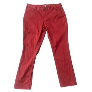 J.Jill Pants Women’s Size 14 Petite Red Stretch Slim Leg